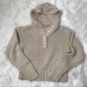 Soft Surroundings beige hoodie Sz S
